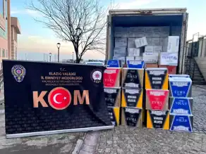 Elazığ'da 2,5 Milyon Kaçak Makaron Ele Geçti
