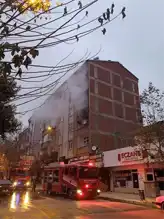 Şehir Merkezinde Bina Yangını