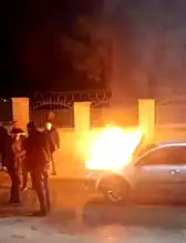 Elazığ'da Seyir Halindeki Araçta Yangın! Vatandaşlar Müdahale Etti