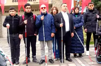 Elazığ'da Görme Engelliler Yürüyüşüyle Farkındalık