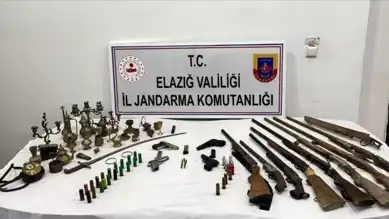 Elazığ'da Büyük Operasyon: Silah ve Tarihi Eser Baskını!