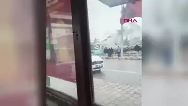 Seyir Halindeyken Yanan Belediye Otobüsü!