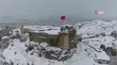 Harput'ta Muhteşem Kar Manzarası