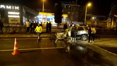 Malatya'da Lastik Patlaması Sonucu Kaza: Sürücü Yaralandı