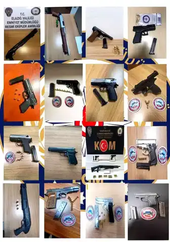 Elazığ'da Büyük Silah Operasyonu: 22 Gözaltı
