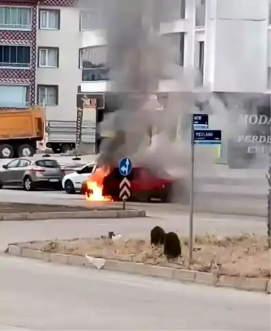 Elazığ'da Tofaş Yanarak Küle Döndü